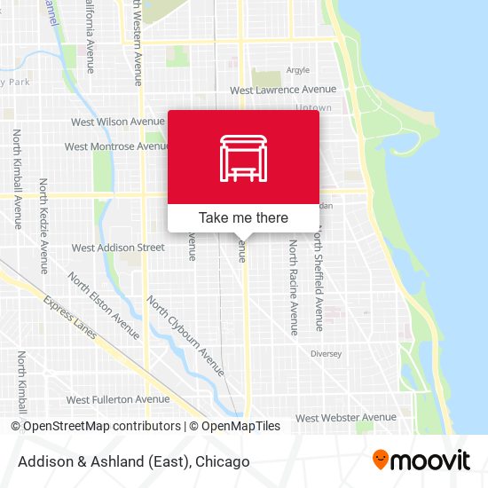 Addison & Ashland (East) map