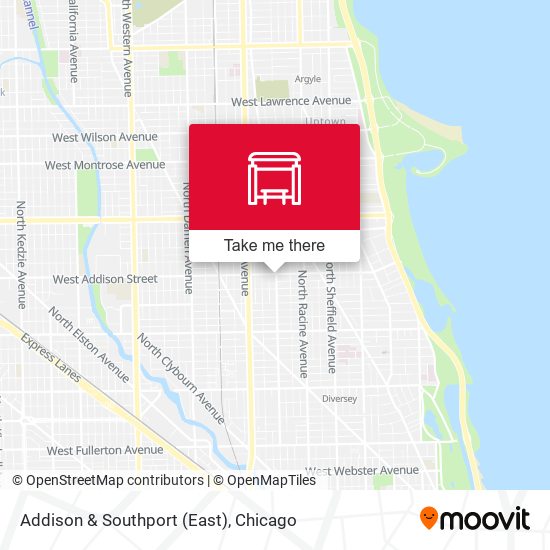 Addison & Southport (East) map