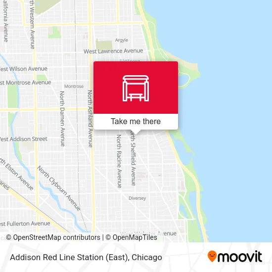 Addison Red Line Station (East) map