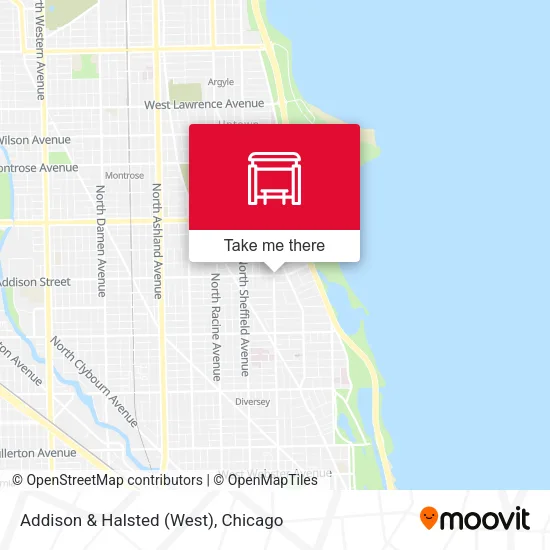 Addison & Halsted (West) map