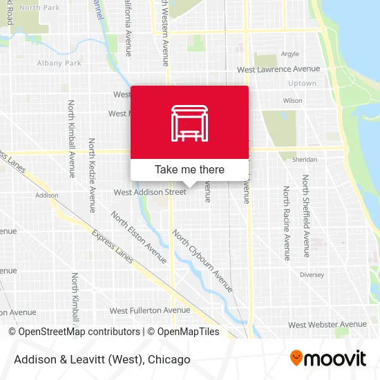 Addison & Leavitt (West) map