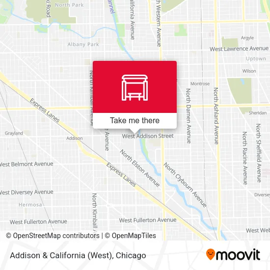 Addison & California (West) map