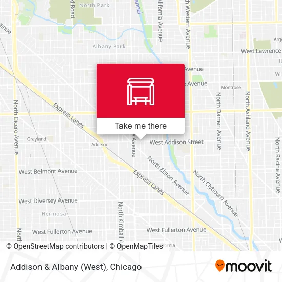 Addison & Albany (West) map