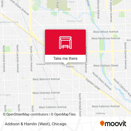 Addison & Hamlin (West) map