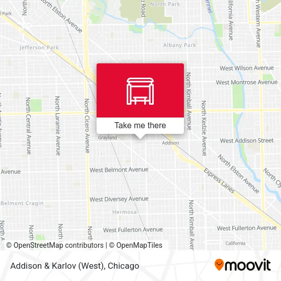 Addison & Karlov (West) map