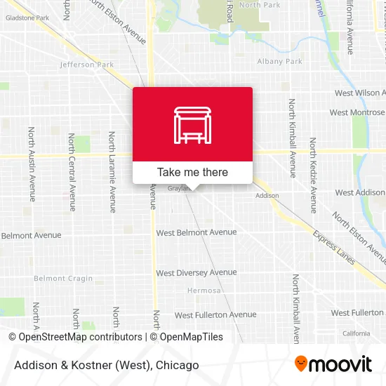 Addison & Kostner (West) map