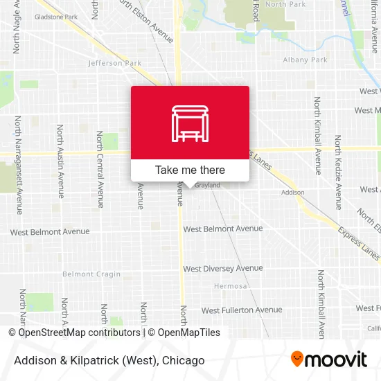 Addison & Kilpatrick (West) map
