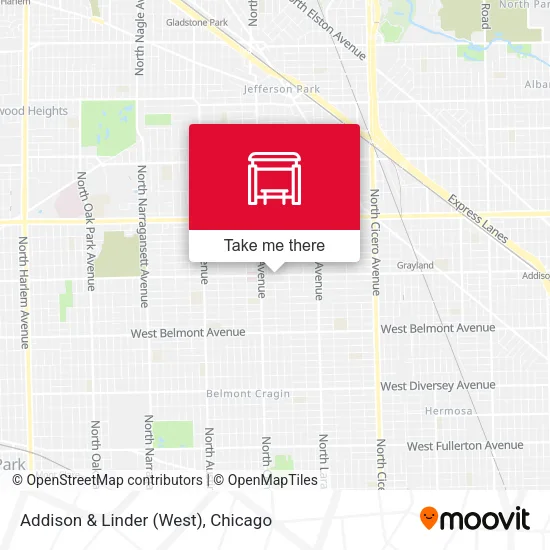 Addison & Linder (West) map