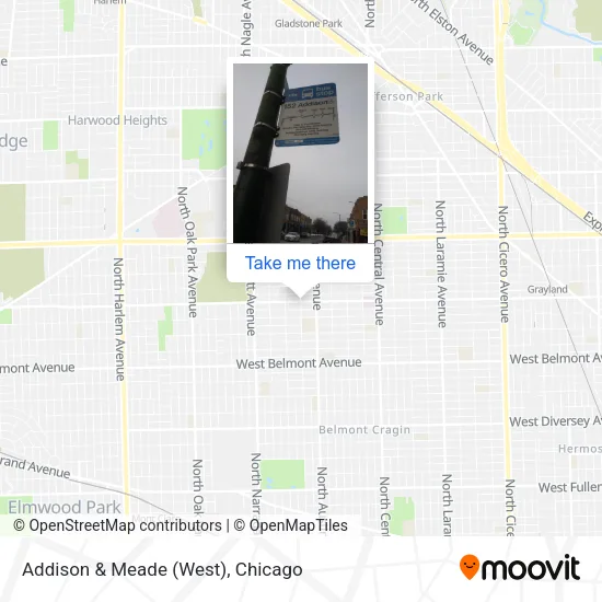 Addison & Meade (West) map