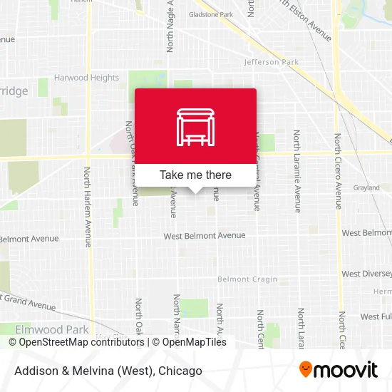 Addison & Melvina (West) map