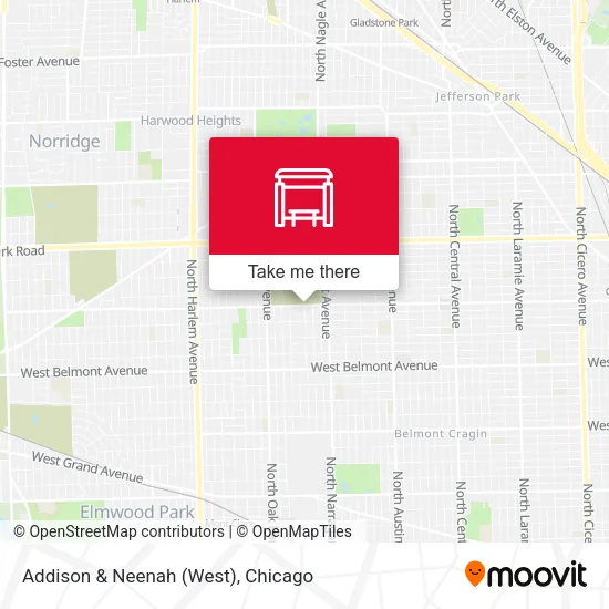 Addison & Neenah (West) map