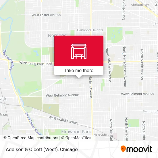Addison & Olcott (West) map