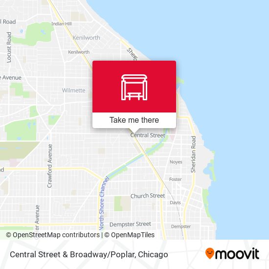 Central Street & Broadway / Poplar map