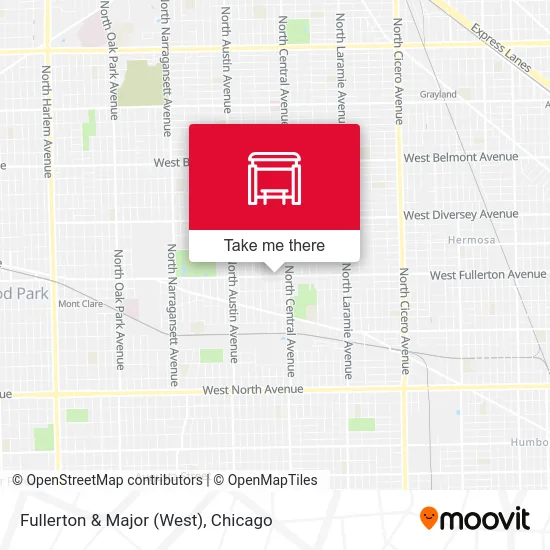 Fullerton & Major (West) map