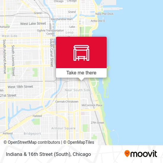 Indiana & 16th Street (South) map