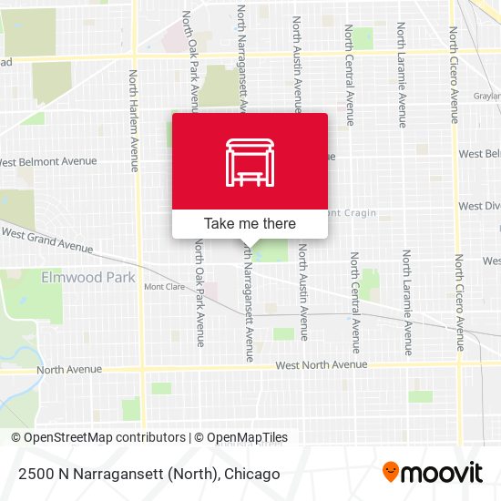 2500 N Narragansett (North) map