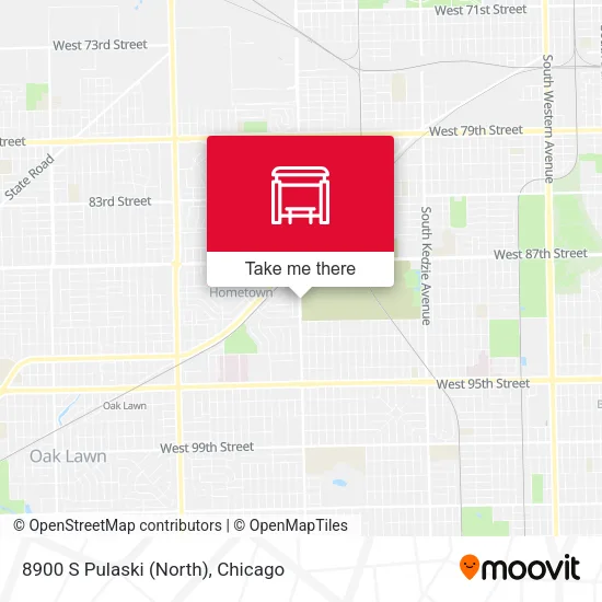 8900 S Pulaski (North) map