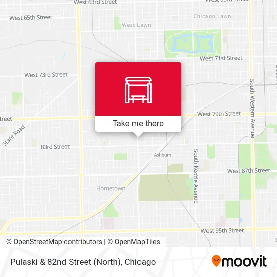 Pulaski & 82nd Street (North) map