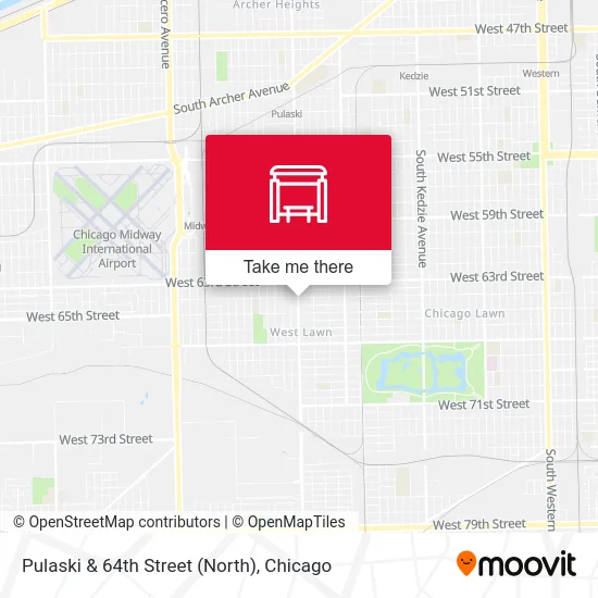 Pulaski & 64th Street (North) map