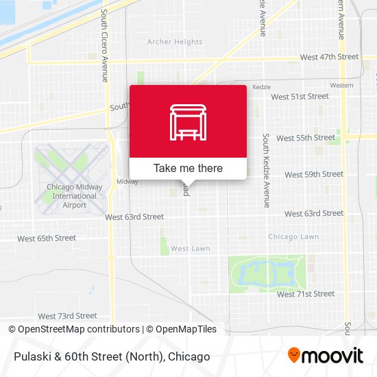 Pulaski & 60th Street (North) map