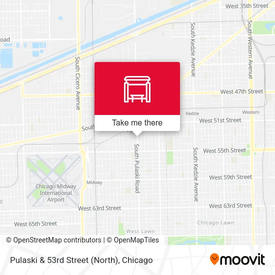 Pulaski & 53rd Street (North) map