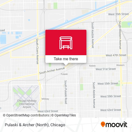 Pulaski & Archer (North) map