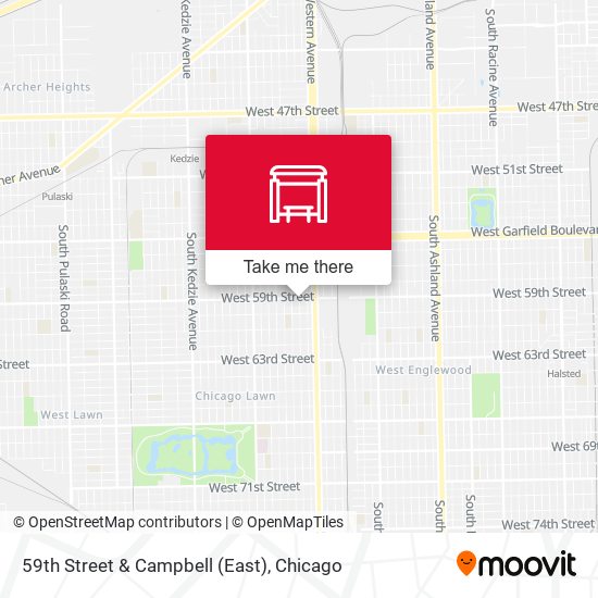 59th Street & Campbell (East) map