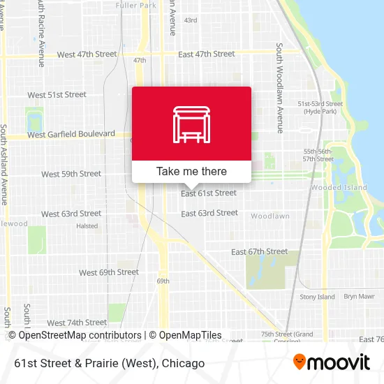 61st Street & Prairie (West) map