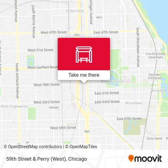 59th Street & Perry (West) map