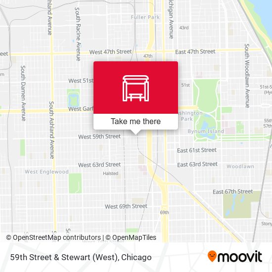 59th Street & Stewart (West) map