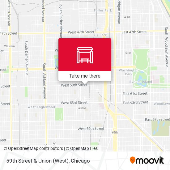 59th Street & Union (West) map