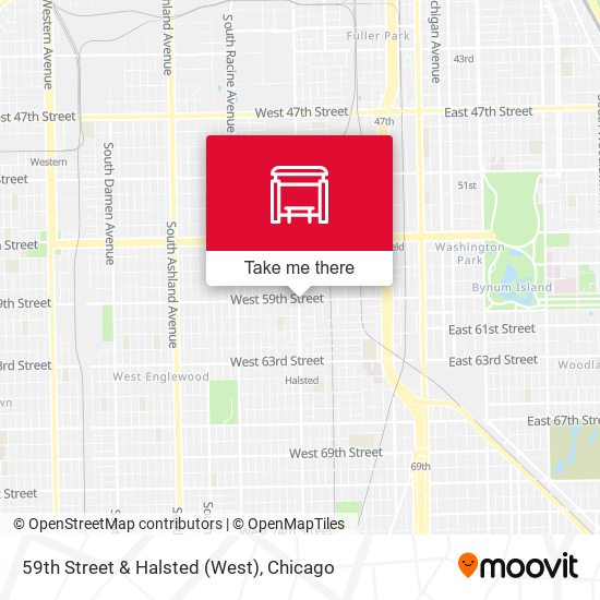 59th Street & Halsted (West) map