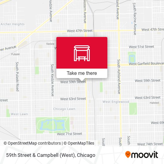 59th Street & Campbell (West) map