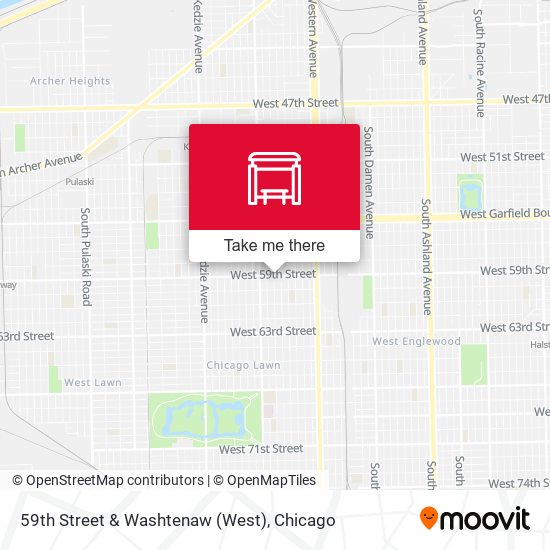 59th Street & Washtenaw (West) map