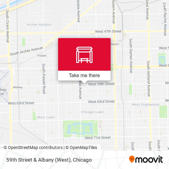 59th Street & Albany (West) map