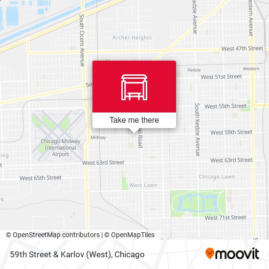 59th Street & Karlov (West) map