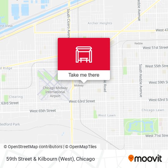 59th Street & Kilbourn (West) map