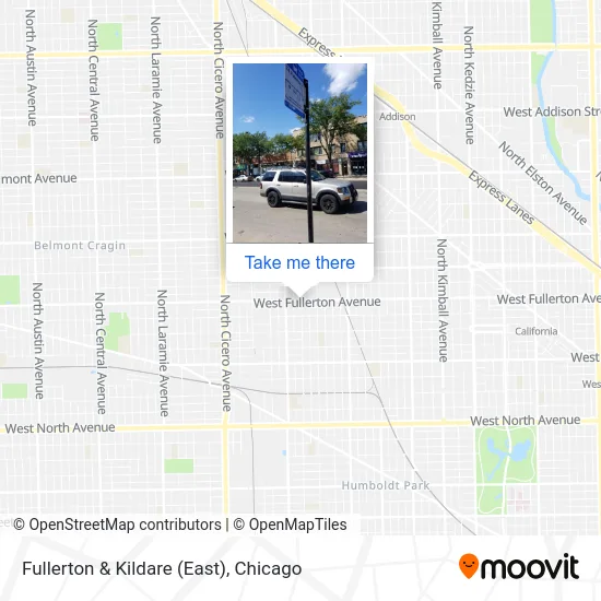 Fullerton & Kildare (East) map