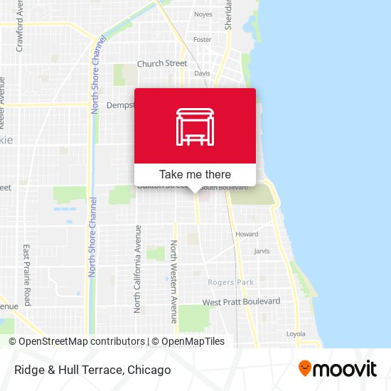 Ridge & Hull Terrace map