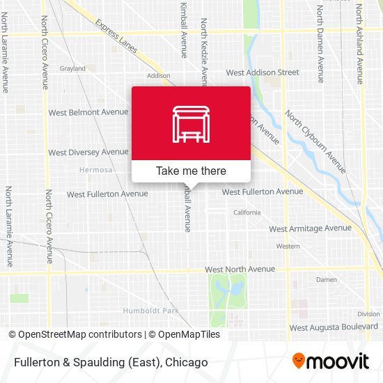 Fullerton & Spaulding (East) map