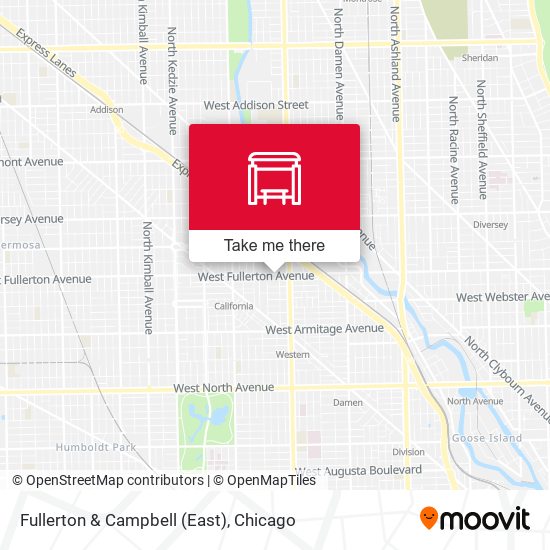 Fullerton & Campbell (East) map