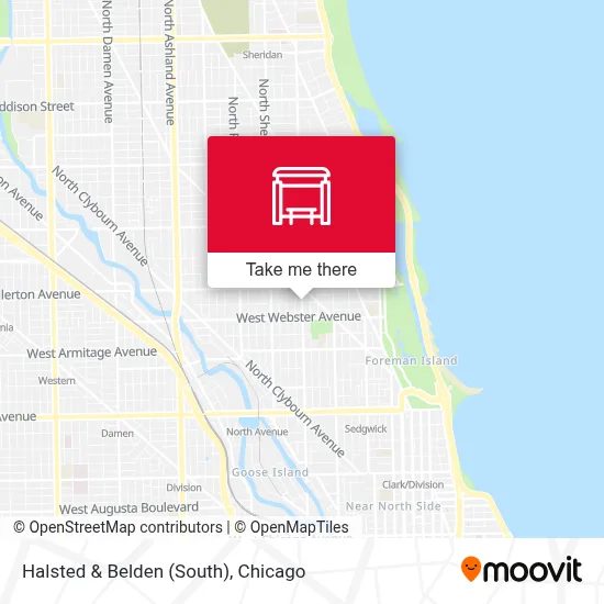 Halsted & Belden (South) map