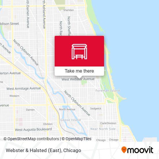 Webster & Halsted (East) map