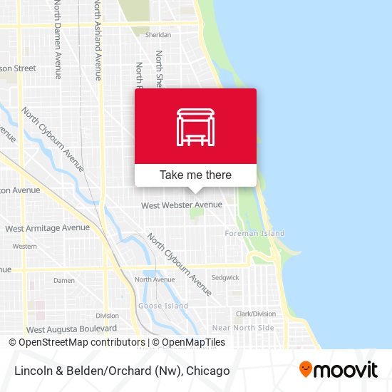 Lincoln & Belden/Orchard (Nw) map