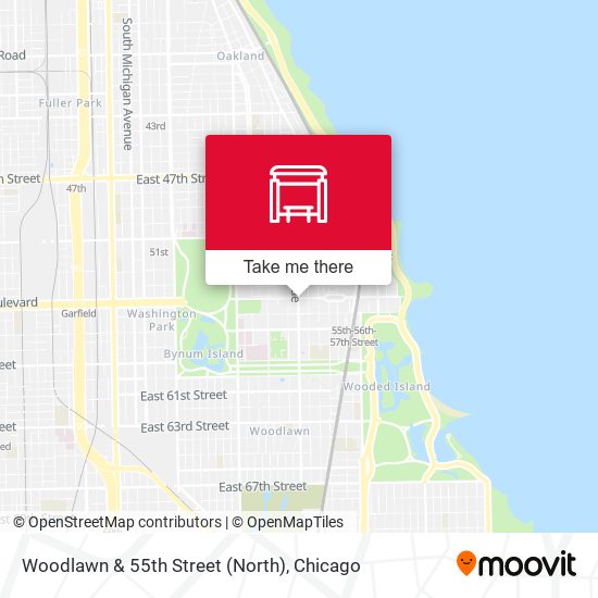 Mapa de Woodlawn & 55th Street (North)