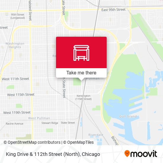 King Drive & 112th Street (North) map