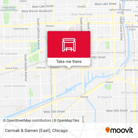 Cermak & Damen (East) map