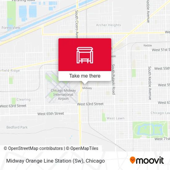 Midway Orange Line Station (Sw) map