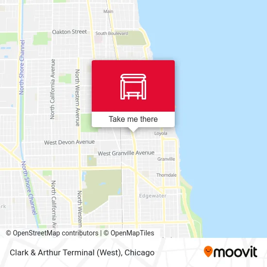 Clark & Arthur Terminal (West) map