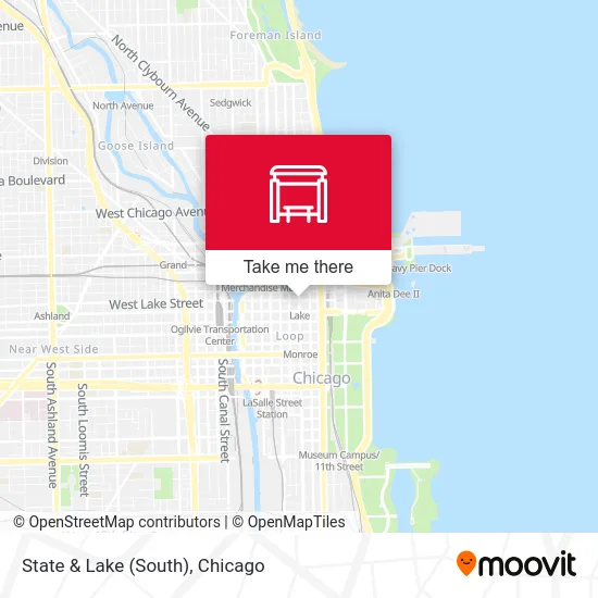 State & Lake (South) map